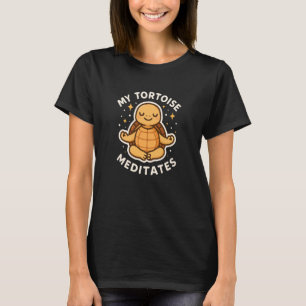 Meine Schildkröte meditiert süße Tierkunst T-Shirt