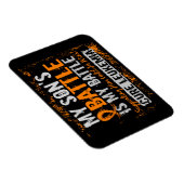 Meine Schlacht zu 2 Leukämieson Magnet (Rechte Seite)