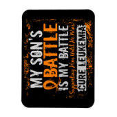 Meine Schlacht zu 2 Leukämieson Magnet (Vertikal)