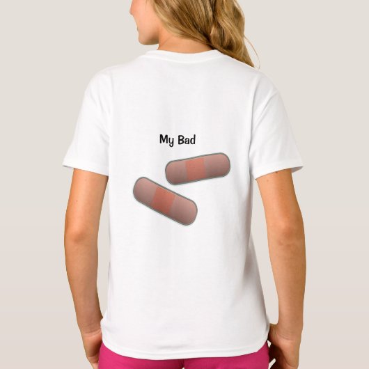 Meine schlecht anpassbaren BandAid-Kinder T-Shirt (Rückseite)