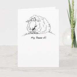 Meine schlechte Cartoon-Schafe hat die Geburtstags Karte