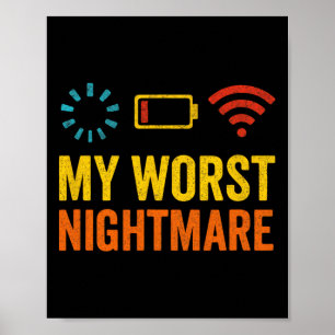 Meine schlimmste Grusel-Nacht - Gamer Nerd Humor Poster