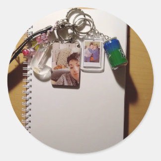 Meine Schlüsseltür in Erinnerungen Runder Aufkleber