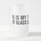 Meine Schnapsglas Mattglas Bierglas (Vorderseite Links)