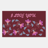 MEINE SCHNELLE LIEBE FÜR FREUND, EHEFRAU, HUSBAND RECHTECKIGER AUFKLEBER (Vorderseite)