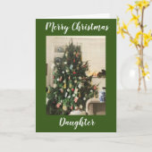 MEINE SCHÖNE DAUGHTER MACHT CHRISTMAS MERRIER CARD KARTE (Gelbe Blume)