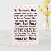 Meine schöne Ehefrau Karte (Gelbe Blume)