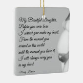 Meine schöne Tochter Weihnachtsfeier Keramikornament (Rechts)