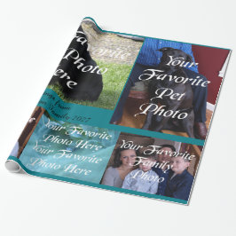 Meine schönen Freunde und Familien-Foto Geschenkpapier