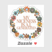 Meine Schönheit ist A.I. Aufkleber (Blatt)