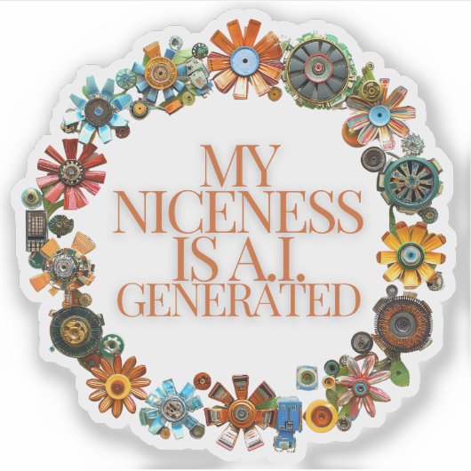 Meine Schönheit ist A.I. Aufkleber (Vorderseite)