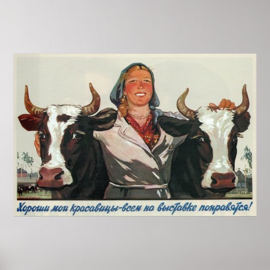 Meine Schönheiten sind die besten ~Russland/sowjet Poster (Vorne)