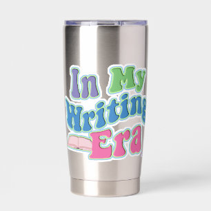 Meine Schreib-Ära Lustiger Autor-Slogan Thermobecher