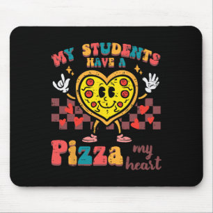 Meine Schüler haben einen Pizza-Valentinstag-Lehre Mousepad