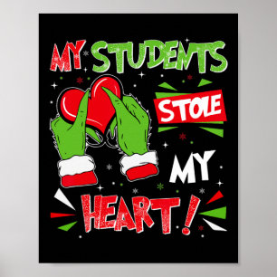 Meine Schüler haben mir Weihnachts-Weihnachtslehre Poster