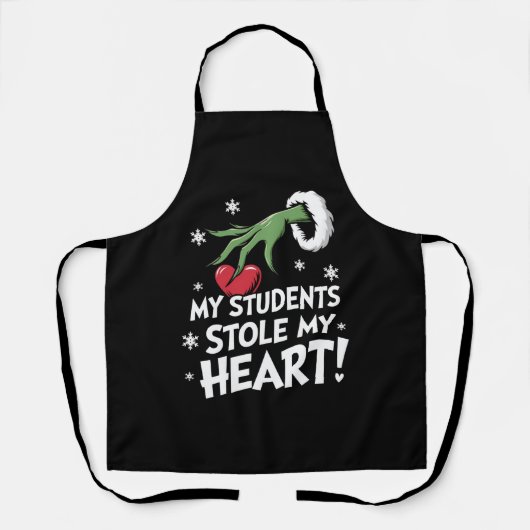 Meine Schüler haben mir Weihnachts-Weihnachtslehre Schürze (Vorderseite)