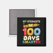 Meine Schüler sind 100 Tage intelligenter Lehrer Magnet (Vorderseite/Rückseite)