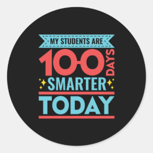 Meine Schüler sind 100 Tage klüger als 100 Tage Le Runder Aufkleber