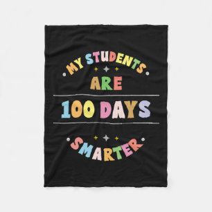 Meine Schüler sind 100 Tage schlauer 100. Schultag Fleecedecke
