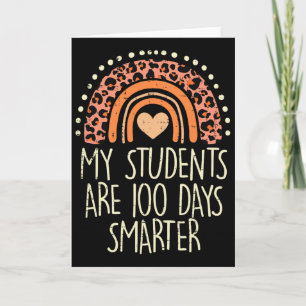 Meine Schüler sind 100 Tage schlauer 100. Schultag Karte