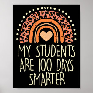 Meine Schüler sind 100 Tage schlauer 100. Schultag Poster