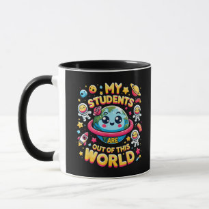 Meine Schüler sind aus diesen Weltraumplaneten hie Tasse