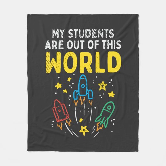 Meine Schüler sind aus dieser Welt des Wissenschaf Fleecedecke (Vorderseite)