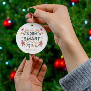 Meine Schüler sind clevere Köpfchen Boho Weihnacht Keramik Ornament