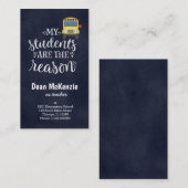 Meine Schüler sind der Grund Visitenkarte (Vorne/Hinten)