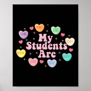 Meine Schüler sind genug freundlicher Valentinstag Poster