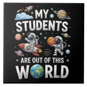 Meine Schüler sind in dieser Weltraumwelt unterweg Fliese