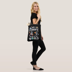 Meine Schüler sind in dieser Weltraumwelt unterweg Tasche