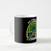 Meine Schüler sind meine Glücksbringer St. Patrick Kaffeetasse (Vorderseite Links)