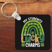 Meine Schüler sind meine Glücksbringer St. Patrick Schlüsselanhänger (Vorderseite)