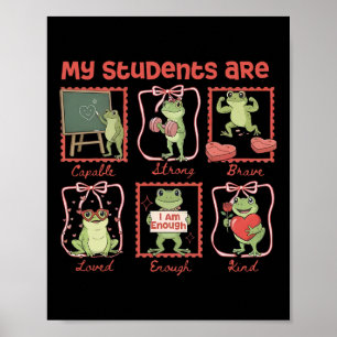 Meine Schüler sind Valentinslehrer Valentinstag Lu Poster