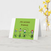 Meine Schulfreunde Karte (Gelbe Blume)