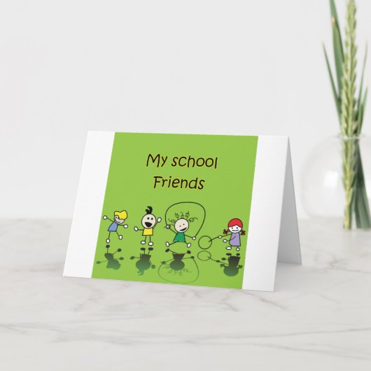 Meine Schulfreunde Karte (Vorderseite)