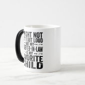 Meine Schwägerin ist mein Lieblingskind Verwandlungstasse (Vorderseite Links)