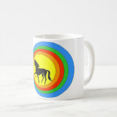 MEINE SCHWARZE UNICORN-TASSE. KAFFEETASSE (VorderseiteRechts)