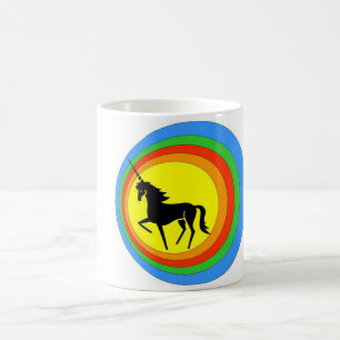 MEINE SCHWARZE UNICORN-TASSE. KAFFEETASSE