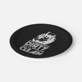 Meine Schweißnähte sind sauber Pappteller (Schrägansicht)