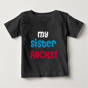 Meine Schwester-Felsen Baby T-shirt