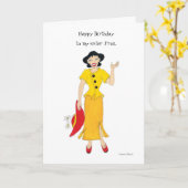 Meine Schwester Fran Karte (Gelbe Blume)