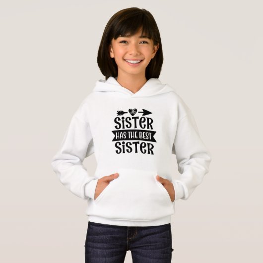 Meine Schwester hat die beste Schwester - Schweste Hoodie (Vorne ganz)