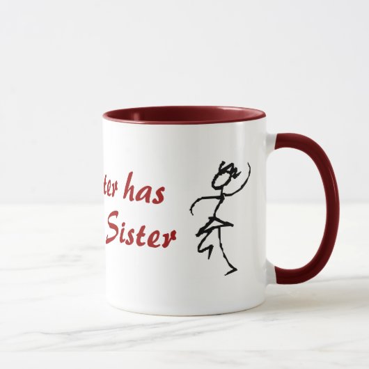 Meine Schwester hat die beste Schwester Tasse (Rechts)