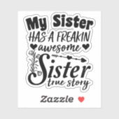 Meine Schwester hat ein Phantastisches, unbekannte Aufkleber (Blatt)