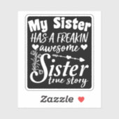 Meine Schwester hat ein Phantastisches, unbekannte Aufkleber (Blatt)