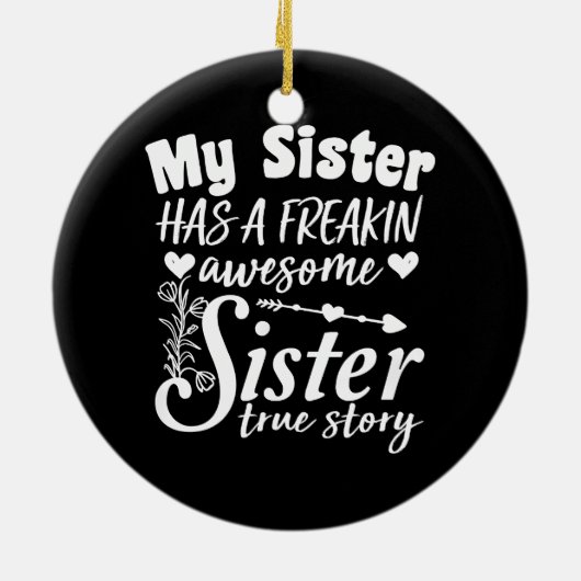 Meine Schwester hat ein Phantastisches, unbekannte Keramik Ornament (Hinten)