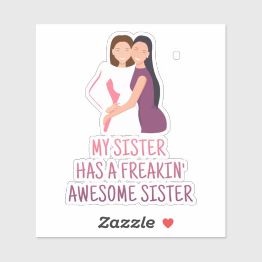 Meine Schwester hat eine Phantastische Schwester, Aufkleber (Blatt)