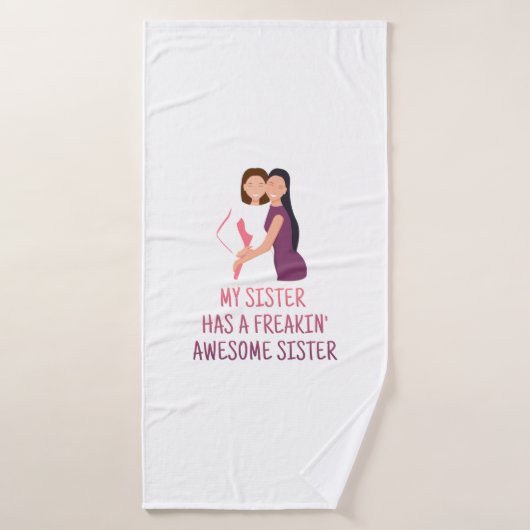 Meine Schwester hat eine Phantastische Schwester, Badehandtuch (Badehandtuch)
